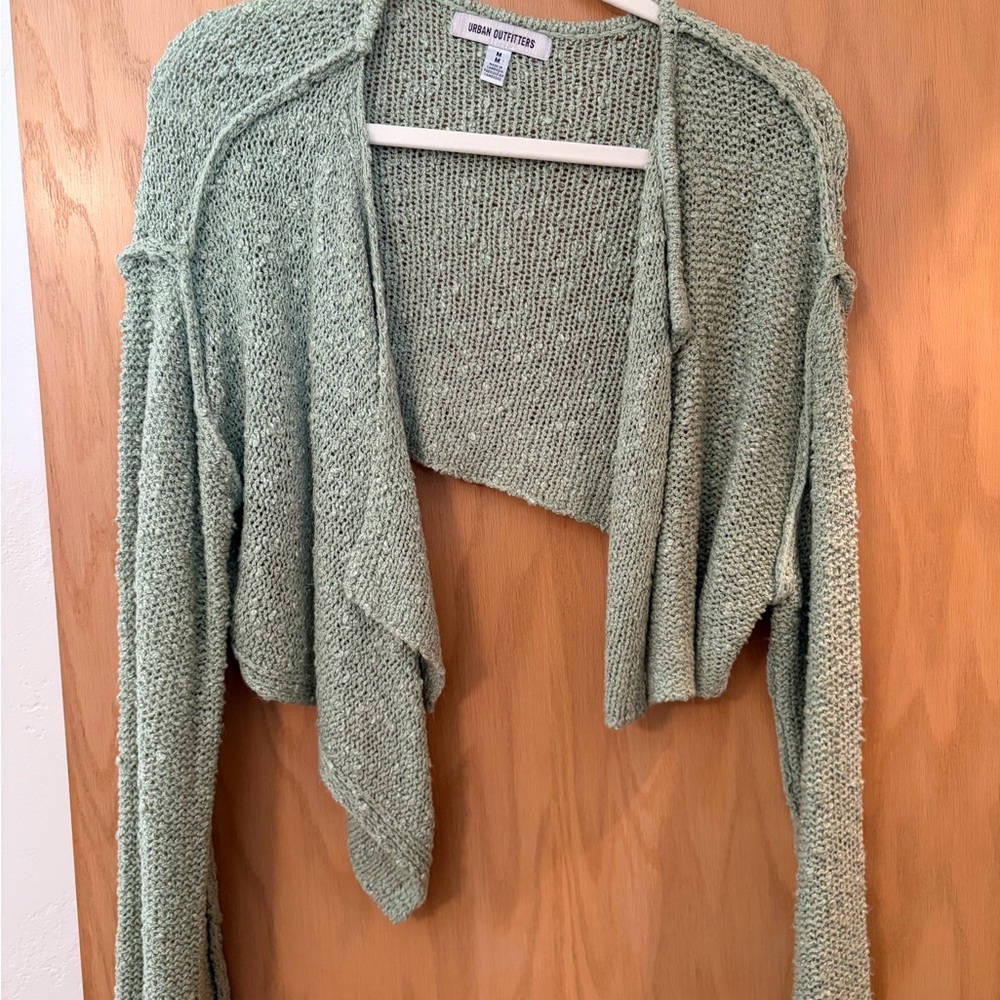 Urban Outfitters Sage Green Knit Shrug